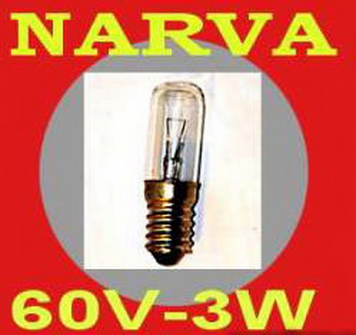        Narva 60V-3W / E14 (1754) ( Gluhlampe 6F 493 218)    